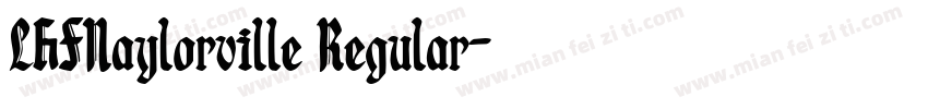 LHFNaylorville Regular字体转换